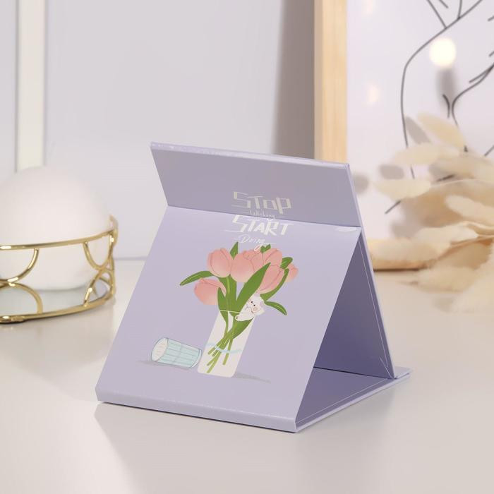 Зеркало настольное, зеркальная поверхность 8 × 11 см, рисунок МИКС, изображение 3