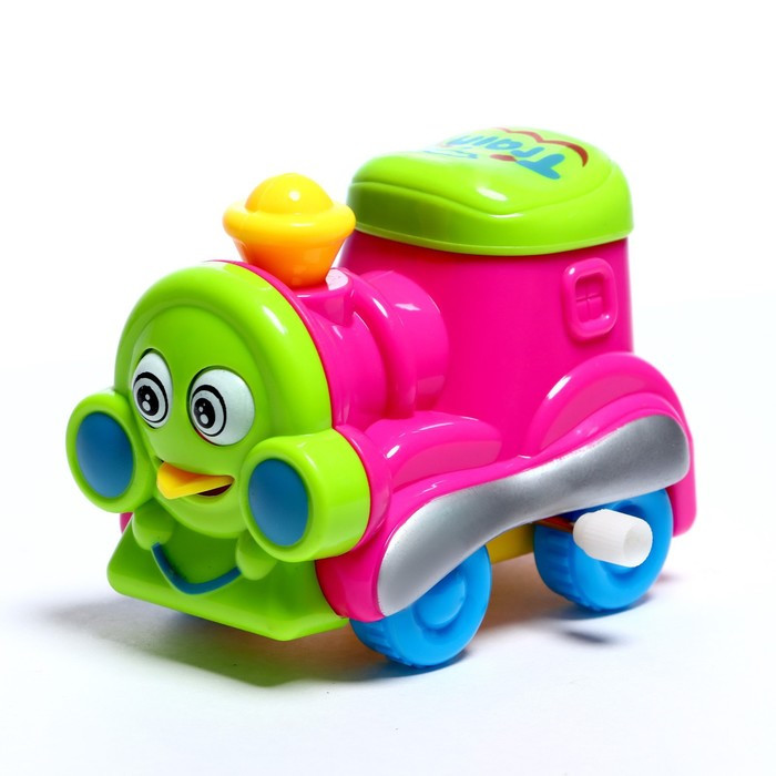 Кликните для увеличения изображения Игрушка заводная «Паровозик», цвета МИКС 7261479, изображение 2