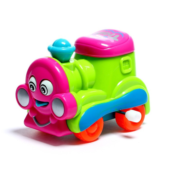 Кликните для увеличения изображения Игрушка заводная «Паровозик», цвета МИКС 7261479, изображение 5