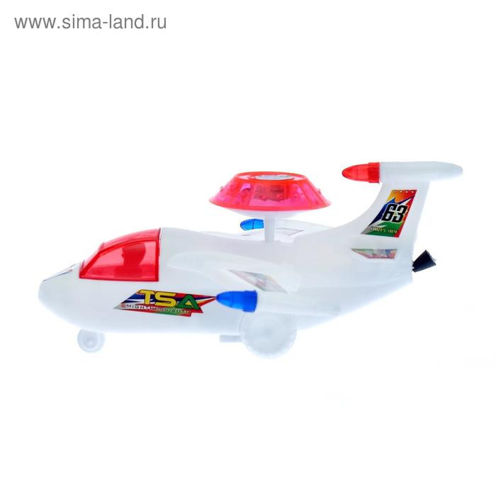 Игрушка заводная на верёвочке «Самолёт», световые эффекты, МИКС 485108, изображение 2