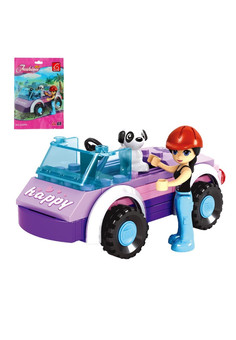 Конструктор Девчонки «Мини-автомобиль», 56 деталей