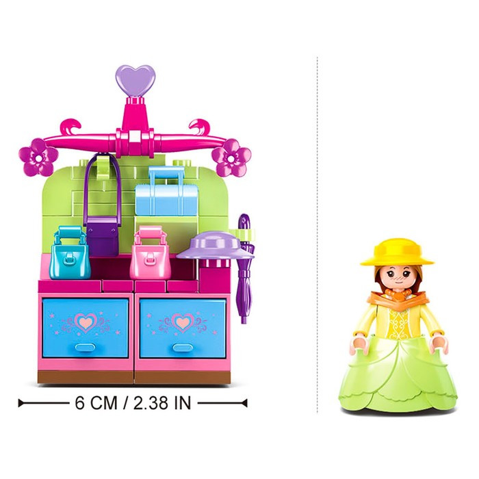 Конструктор Розовая мечта «Королевская гардеробная», 103 детали, изображение 2