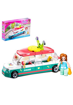 Конструктор Розовая Мечта «Пляжная машинка», 117 деталей