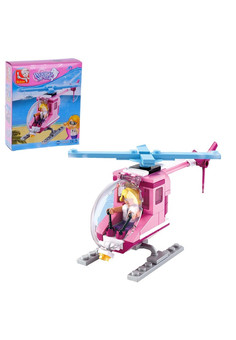 Конструктор Розовая Мечта «Пляжный вертолёт», 78 деталей
