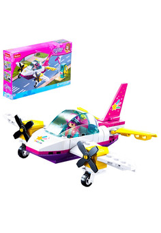 Конструктор Розовая Мечта «Пляжный самолет», 111 деталей