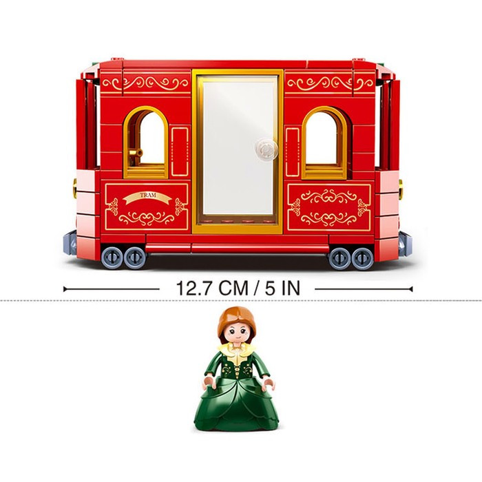 Конструктор Розовая Мечта «Трамвай», 145 деталей, изображение 2