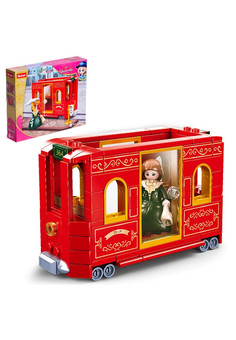 Конструктор Розовая Мечта «Трамвай», 145 деталей