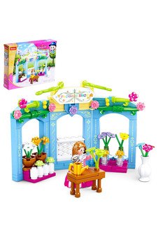 Конструктор Розовая мечта «Цветочный магазин», 154 детали