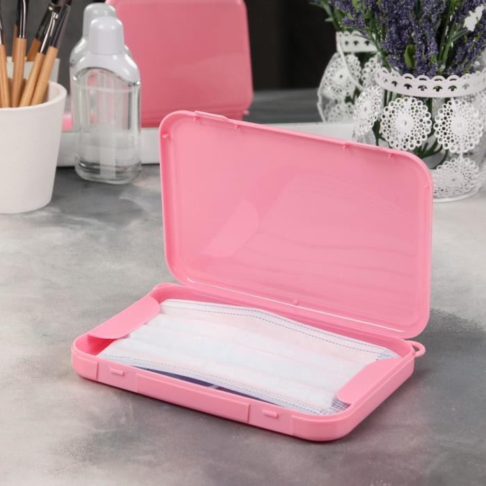 Кликните для увеличения изображения Контейнер для хранения маникюрных/косметических принадлежностей, 16,5 × 11 × 2,5 см, цвет МИКС, изображение 2