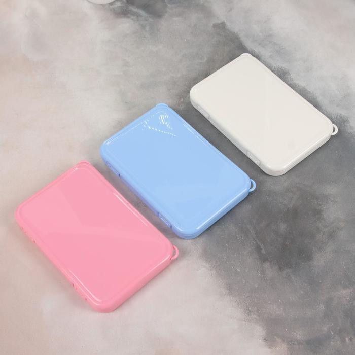 Кликните для увеличения изображения Контейнер для хранения маникюрных/косметических принадлежностей, 16,5 × 11 × 2,5 см, цвет МИКС, изображение 4