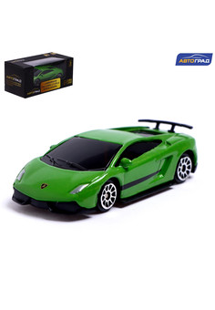 Машина металлическая LAMBORGHINI GALLARDO LP 570-4 SUPERLEGGERA, 1:64, цвет зелёный 3098593