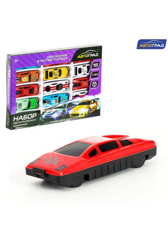 Набор металлических машин «Супер гонки», 15 шт. 119220