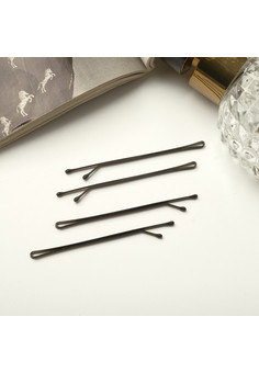 невидимка для волос (набор 36 шт) 5,5 см, чёрный 587382