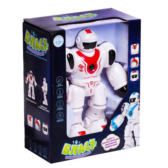Робот «Бласт космический воин», русское озвучивание, световые эффекты, цвет красный 7091087, изображение 3