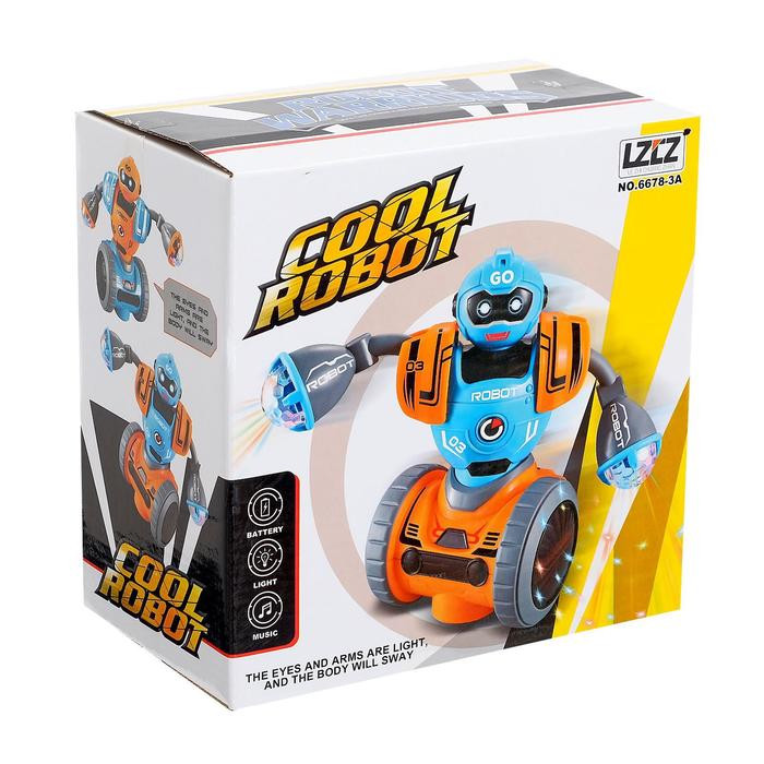 Робот «Диско», световые и звуковые эффекты, работает от батареек, МИКС 7090937, изображение 2