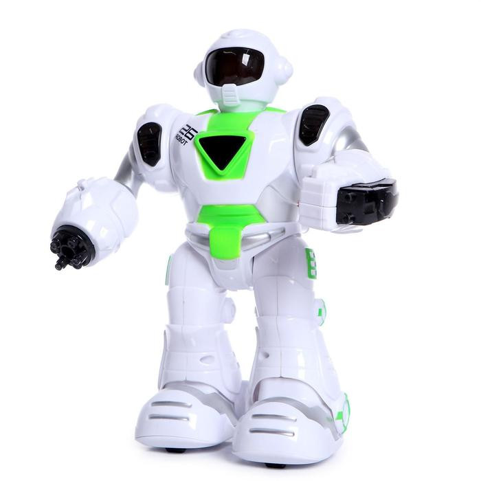Робот «Космобот», стреляет, световые и звуковые эффекты, работает от батареек, цвета МИКС 5864846, изображение 3