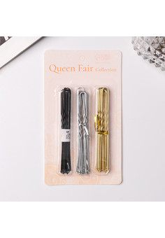 Шпильки для волос (набор 30 шт) 8 см, 3 цвета 4559627