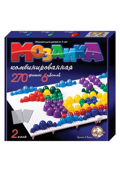 Мозаика d10, d15, d20/6 цв/270 эл/2 поля арт.02002