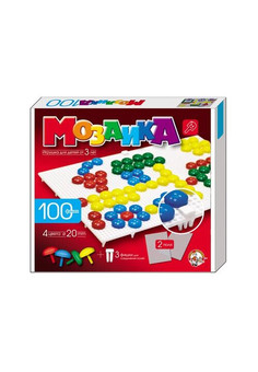 Мозаика d20/4цв/100 эл/2 поля арт.00979