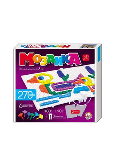 Мозаика фигурная/6 цв/270 эл/2 поля арт.00977