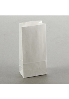 Пакет бумажный фасовочный, белый, прямоугольное дно 8 х 5 х 17 см   1307015