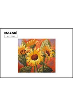 Алмазная мозаика ПОДСОЛНУХИ, холст 30х30 см (размер выкладки 25х25 см)