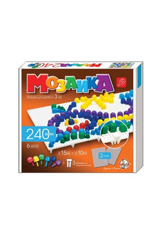 Мозаика d10, d15/6 цв/240 эл/2 поля арт.00983