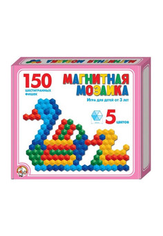 Мозаика магнитная шестигранная d20/5 цв/150 эл арт.00960