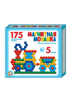 Мозаика магнитная шестигранная d20/5 цв/175 эл арт.00959