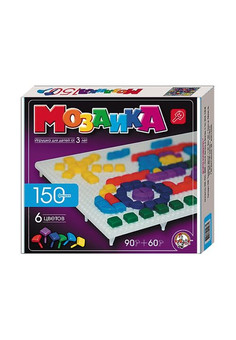 Мозаика фигурная/6 цв/150 эл/1 поле арт.00966