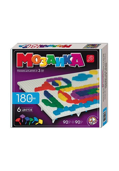 Мозаика фигурная/6 цв/180 эл/1 поле арт.00968