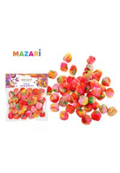 Помпоны декоративные d=2,5 см ,50 шт,  ассорти цветов,  ОПП-пакет с европодвесом