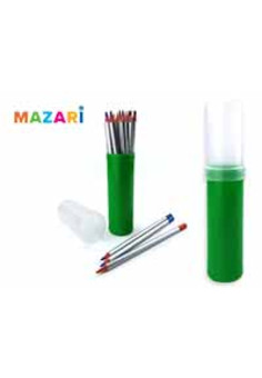 Пенал-тубус пластиковый, цв. ассорти