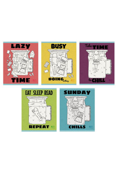 Тетрадь А5 48л. Скрепка. Клетка. My room