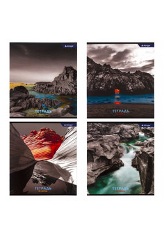 Тетрадь А5 48л. Скрепка. Клетка. Арт пейзаж