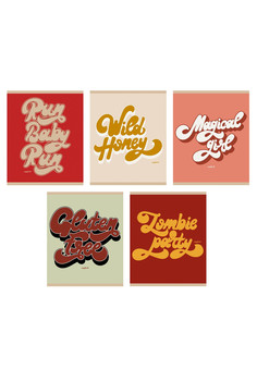 Тетрадь А5 80л. Скрепка. Клетка. Стильная типографика