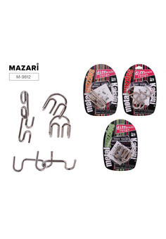 Металлическая головоломка, ассорти 12 дизайнов, блистер