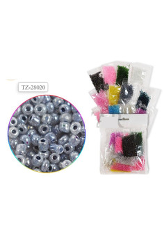 Набор бисера, 12 шт МИКС,круглый, d-2мм., 100г, в пакете