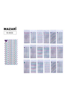 Наклейки декоративные, 20,5*9,5 см, 9 дизайнов, ОПП-упаковка с европодвесом