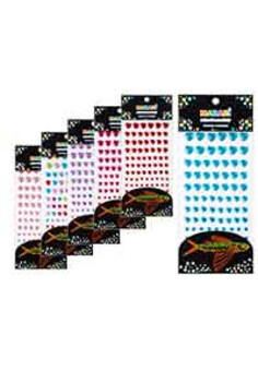 Стразы-наклейки акриловые СЕРДЦА, 84шт.