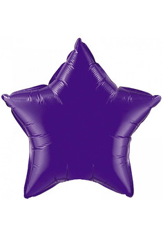 И 18 Звезда Фиолетовый / Star Violet / 1 шт /, Фольгированный шар (Испания)