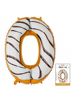 К 34 Цифра 0 Пончик в упаковке / Zero Donut / 1 шт / (Китай)