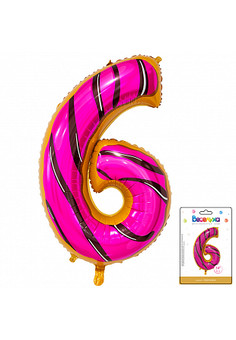 К 34 Цифра 6 Пончик в упаковке / Six Donut / 1 шт / (Китай), изображение 1