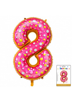 К 34 Цифра 8 Пончик в упаковке / Eight Donut / 1 шт / (Китай)