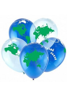 Т 12 Шар земля, Ассорти Кристал 5 ст. / 100 шт. / (Турция)