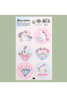 Наклейки «Единорожка», 9 × 16 см 3967655