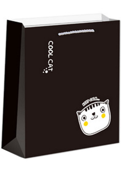 Dream cards Пакет подарочный с матовой ламинацией Милый котик 18х23х10 см (M) ,210 г ППД-9609