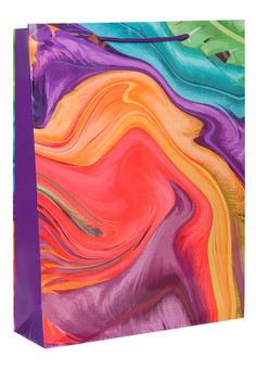 Пакет подарочный с глянцевой ламинацией 32,4x44,5x10,2 см  (XL) Яркие мотивы, 157 г ППК-7469