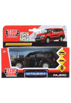 Машина металл MITSUBISHI pajero, 12 см, двери, багаж, инерц., кор. Технопарк в кор.2*24шт