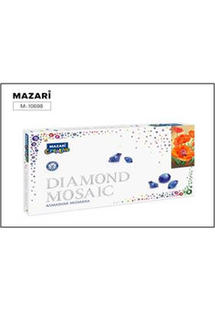 Алмазная мозаика 22х40 см (рама 23.8х43.8см)  КРАСНЫЕ МАКИ ,1 дизайн, частичная выкладка, стразы разного размера, картонная упаковка